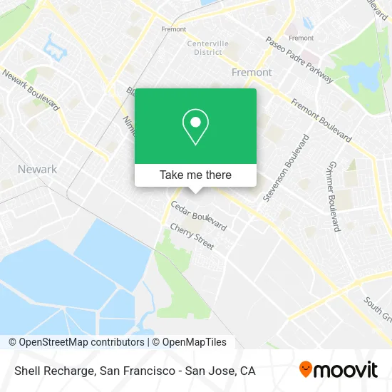 Mapa de Shell Recharge