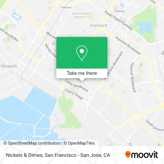 Mapa de Nickels & Dimes