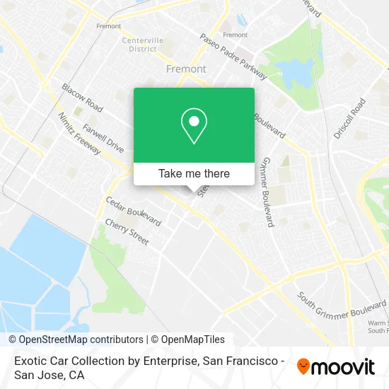 Exotic Car Collection by Enterprise map