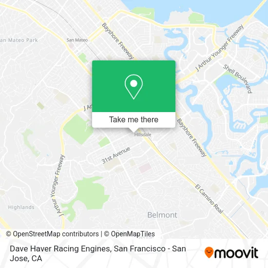 Mapa de Dave Haver Racing Engines