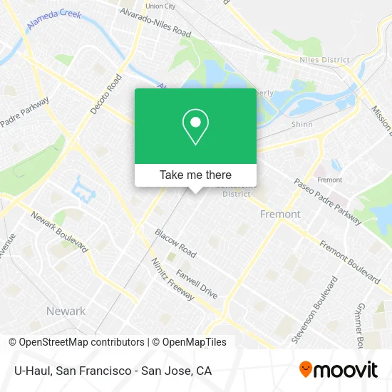 U-Haul map