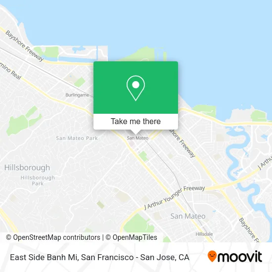 Mapa de East Side Banh Mi