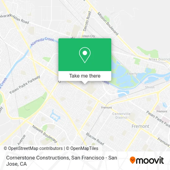 Mapa de Cornerstone Constructions