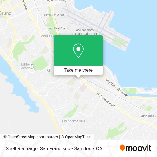 Mapa de Shell Recharge