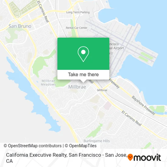 California Executive Realty map