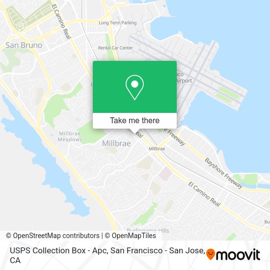 USPS Collection Box - Apc map