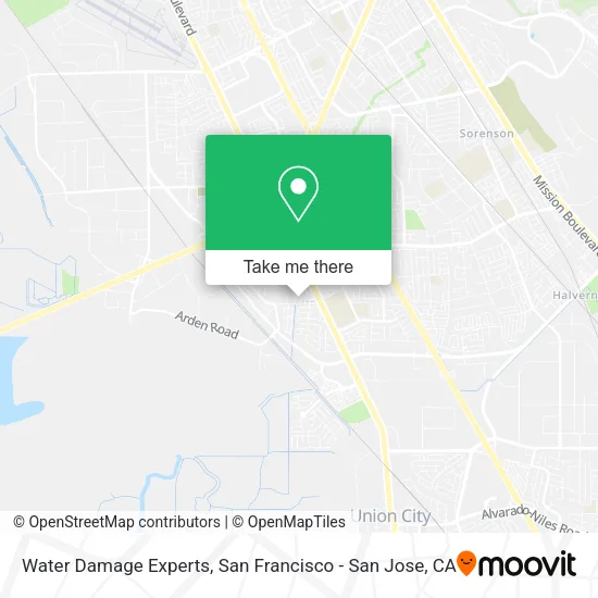 Water Damage Experts map