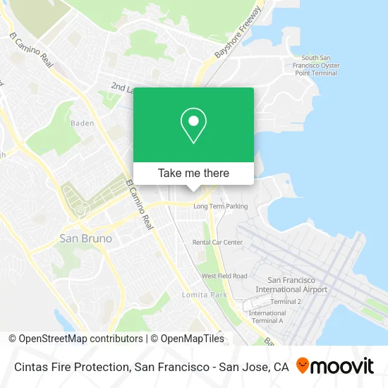 Cintas Fire Protection map