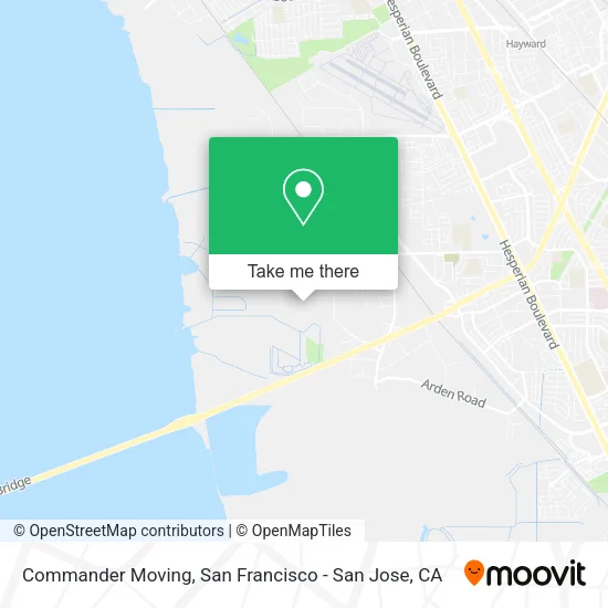 Commander Moving map
