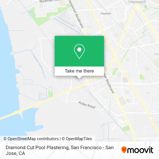 Diamond Cut Pool Plastering map