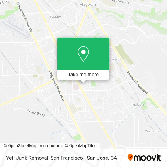 Yeti Junk Removal map