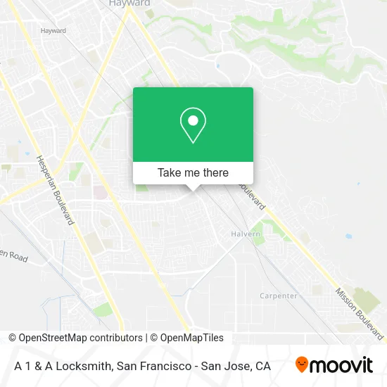 Mapa de A 1 & A Locksmith