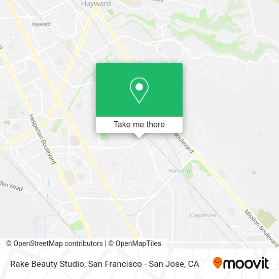 Mapa de Rake Beauty Studio