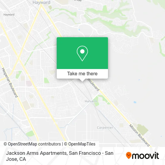 Jackson Arms Apartments map
