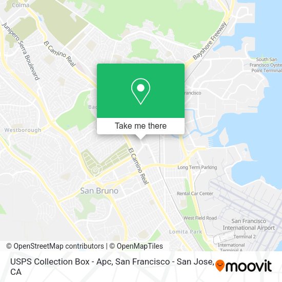 USPS Collection Box - Apc map