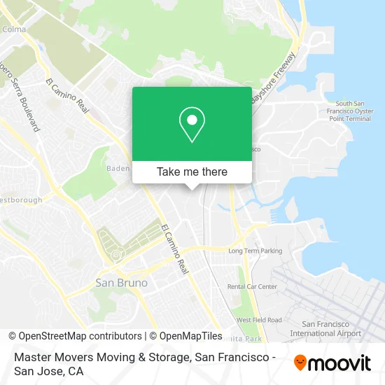 Master Movers Moving & Storage map