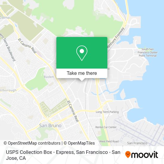 USPS Collection Box - Express map