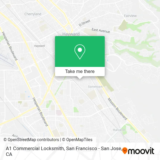 A1 Commercial Locksmith map