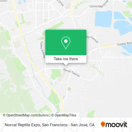 Norcal Reptile Expo map