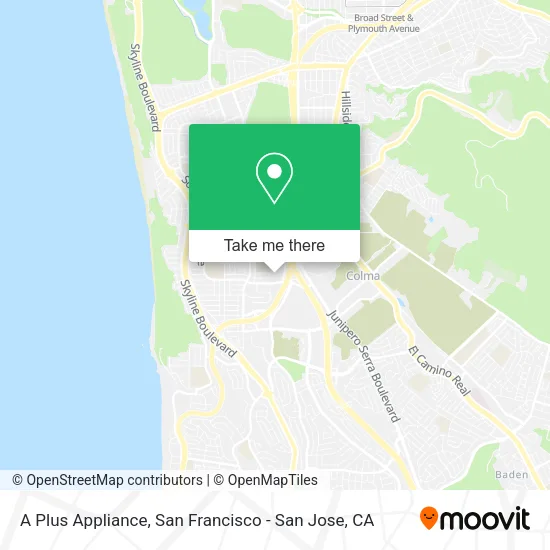 A Plus Appliance map