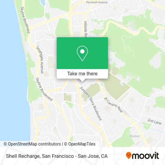 Mapa de Shell Recharge