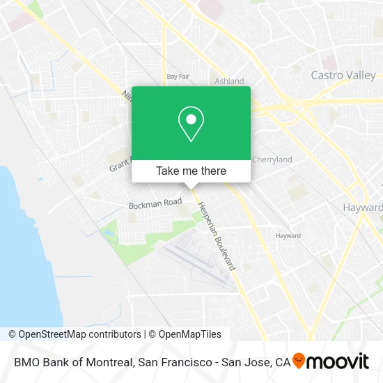BMO Bank of Montreal map