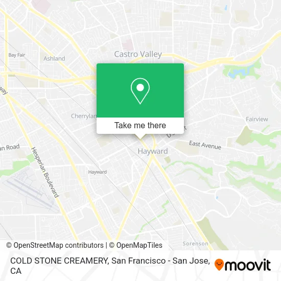 Mapa de COLD STONE CREAMERY