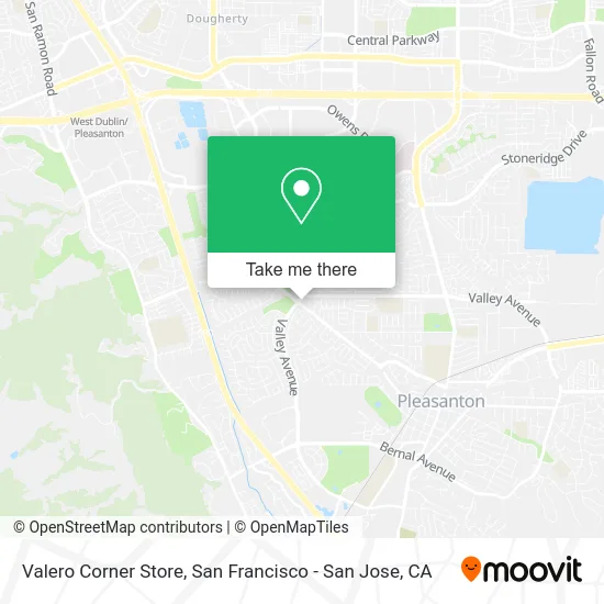 Valero Corner Store map