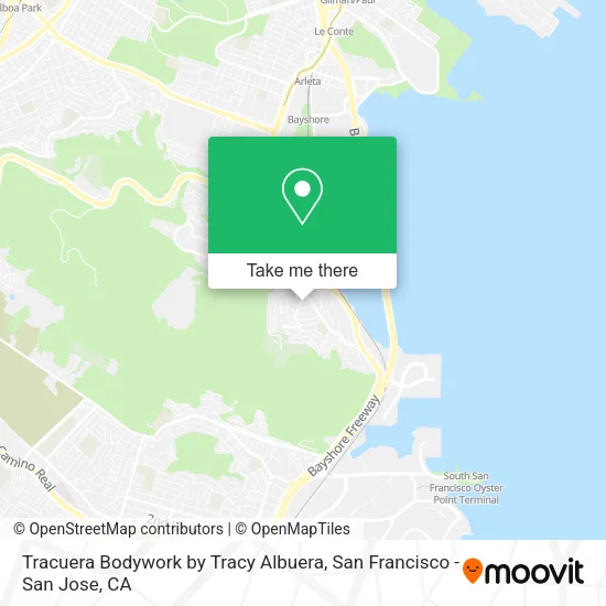 Mapa de Tracuera Bodywork by Tracy Albuera