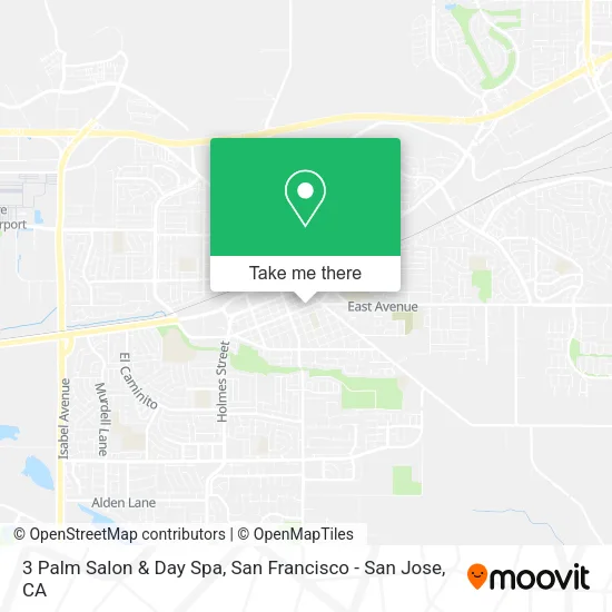 Mapa de 3 Palm Salon & Day Spa