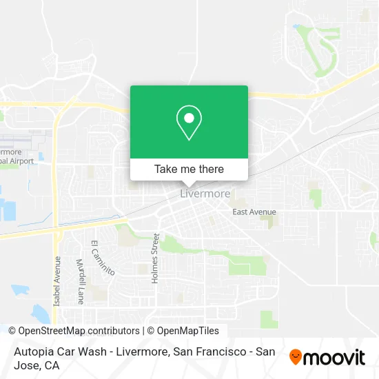 Autopia Car Wash - Livermore map
