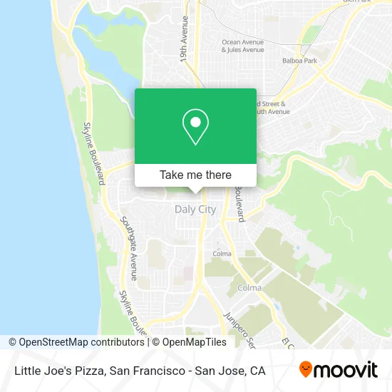 Little Joe's Pizza map