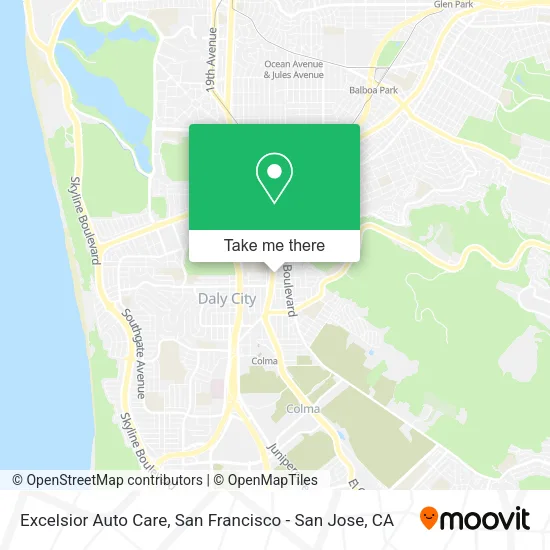 Mapa de Excelsior Auto Care