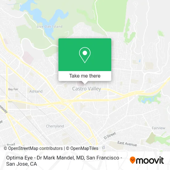 Mapa de Optima Eye - Dr Mark Mandel, MD