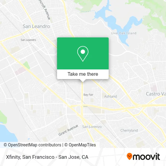 Xfinity map