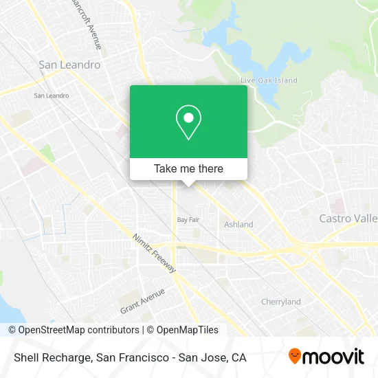 Mapa de Shell Recharge