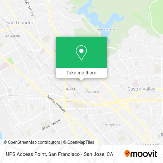 UPS Access Point map