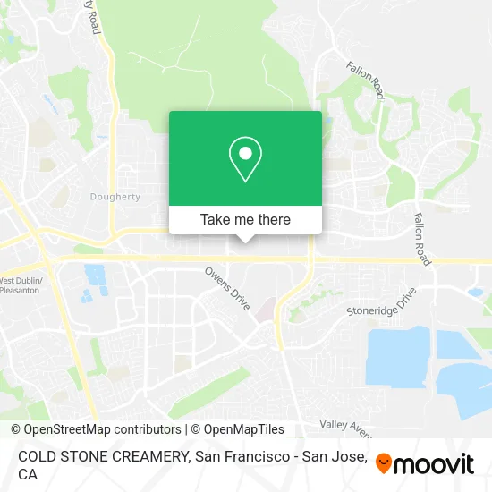 Mapa de COLD STONE CREAMERY