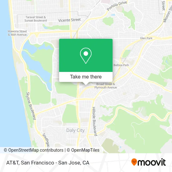 Mapa de AT&T