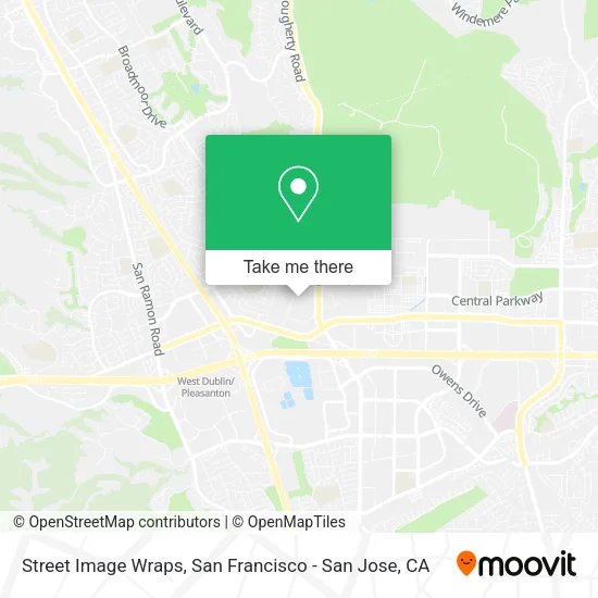 Mapa de Street Image Wraps