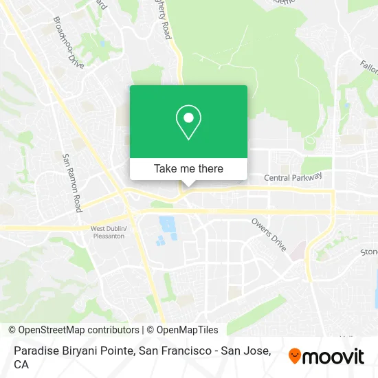 Paradise Biryani Pointe map