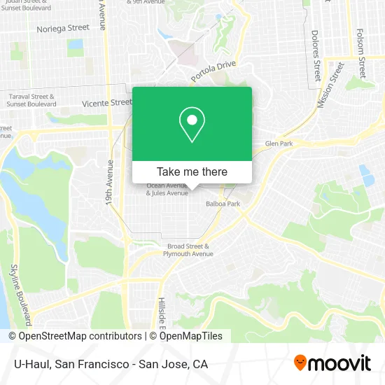U-Haul map