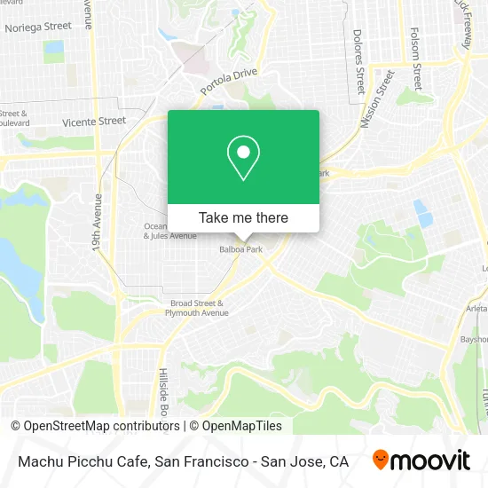 Machu Picchu Cafe map