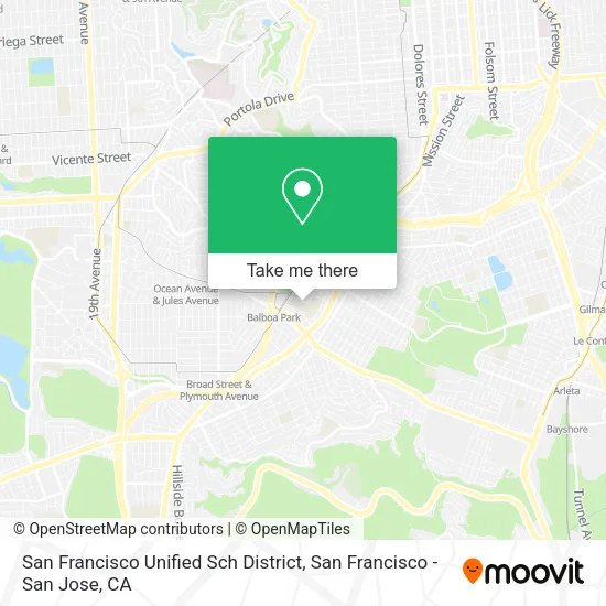 San Francisco Unified Sch District map