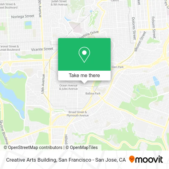 Mapa de Creative Arts Building