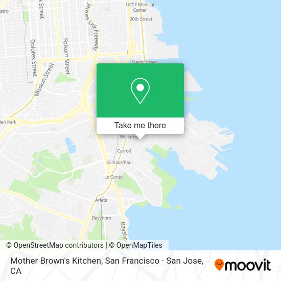 Mapa de Mother Brown's Kitchen