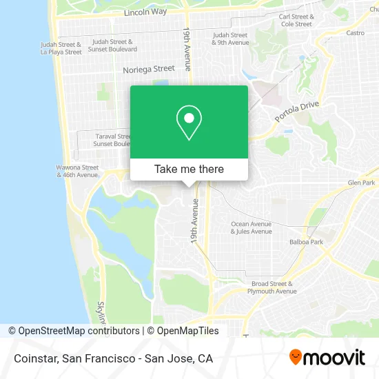 Coinstar map