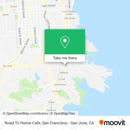Road To Home Cafe map