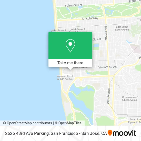 Mapa de 2626 43rd Ave Parking
