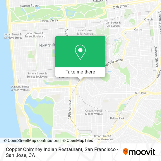 Copper Chimney Indian Restaurant map